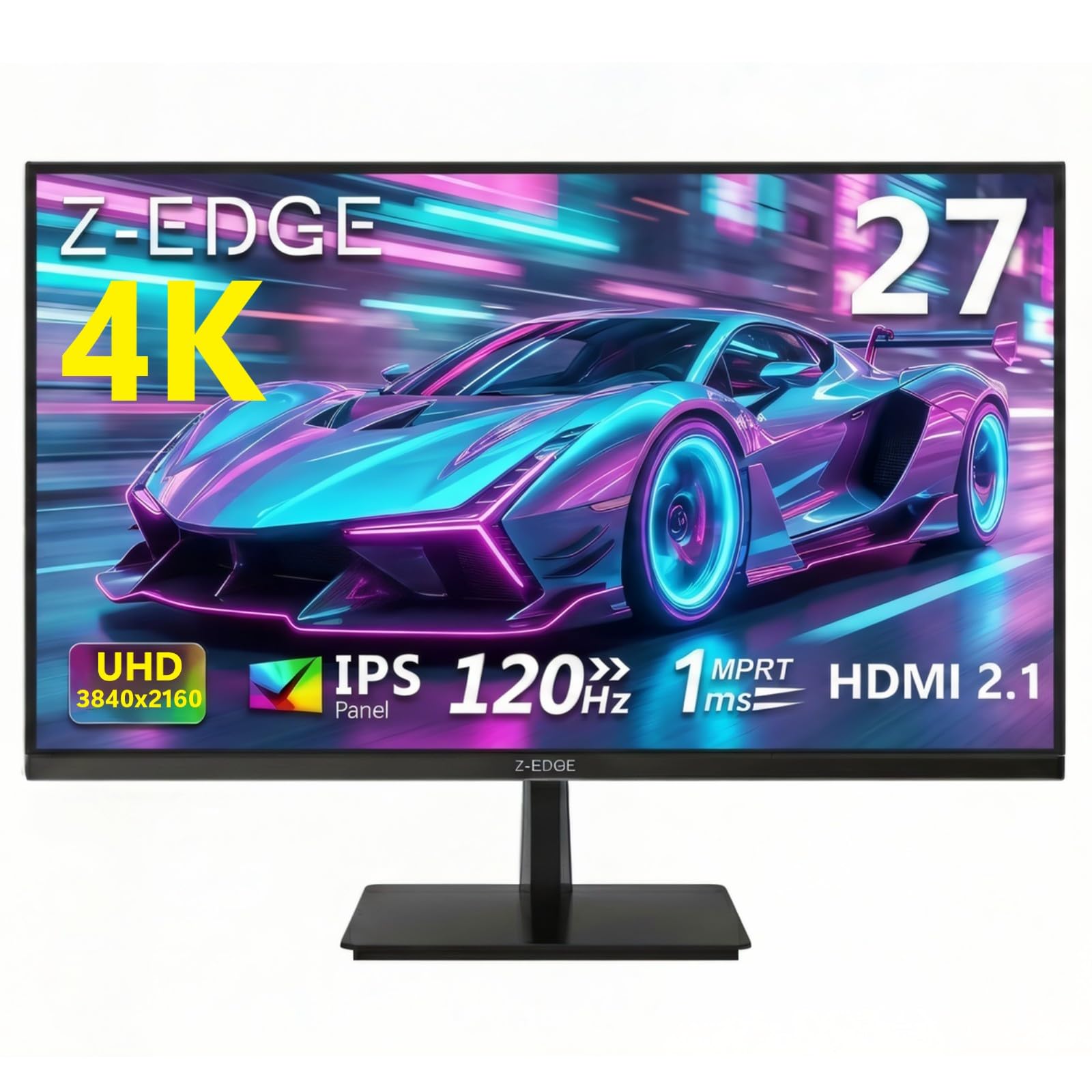 Z-Edge 27 Inch 4K Monitor 120Hz UHD 3840x2160 IPS 100% sRGB HDMI