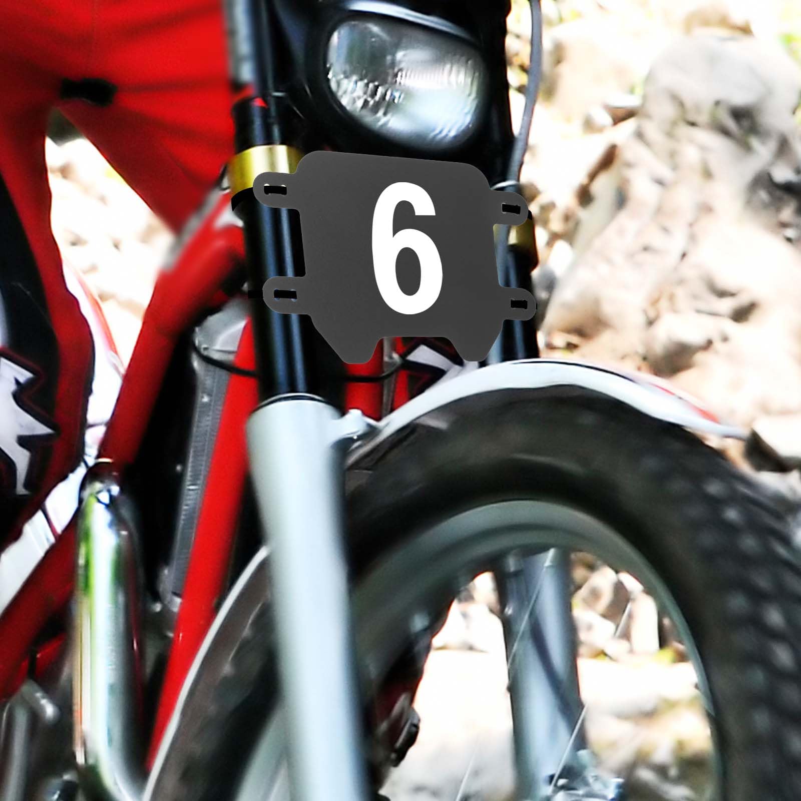 Vordere Nummernschild Für Sur-Ron Light Bee - ABS Plastik E-Bike Frontplatte Mit Zahlenaufklebern