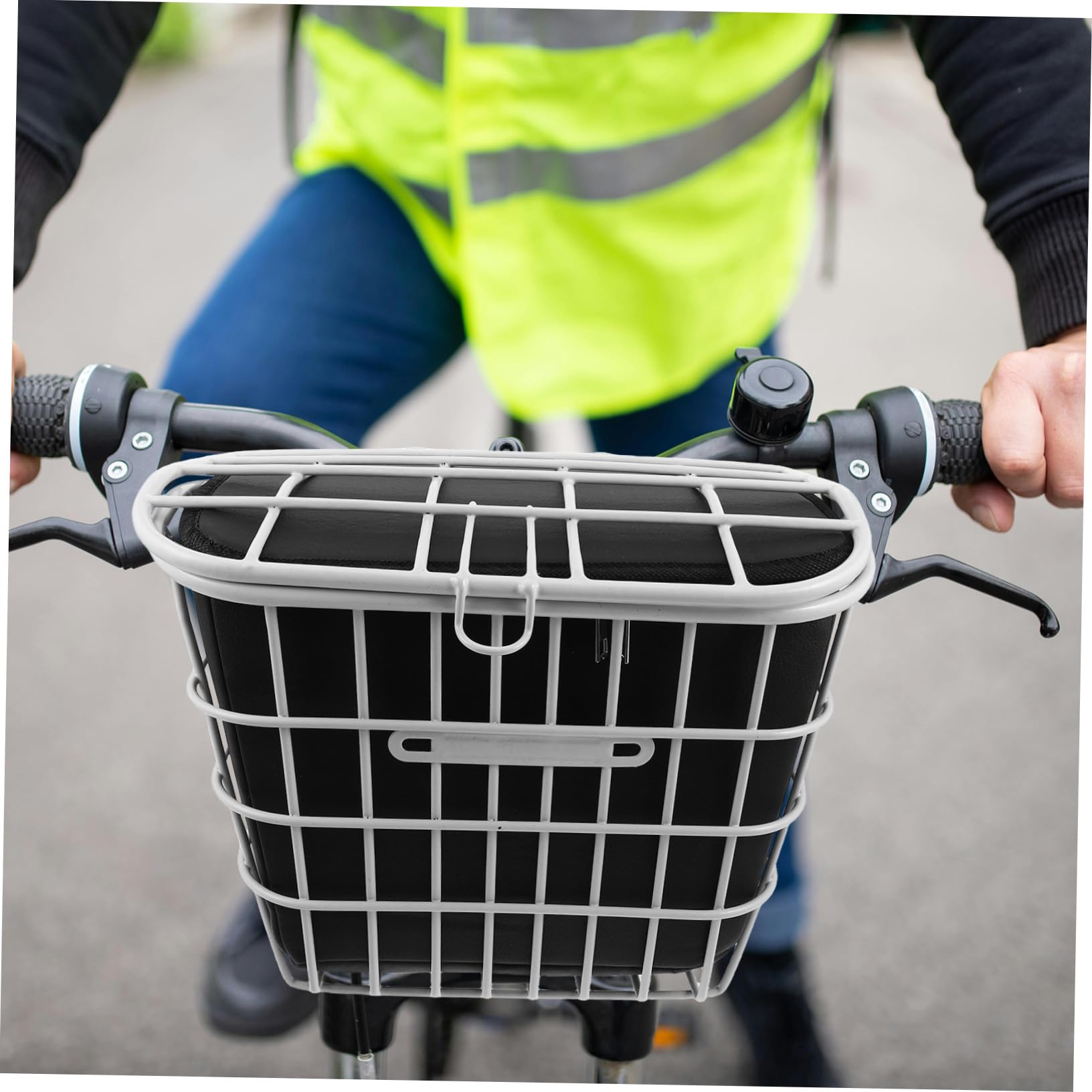 Sacoche de Panier Imperméable avec Cadre Métallique Capacité pour Électrique et Trottinette Doublure Antipuante pour Rangement Sécurisé