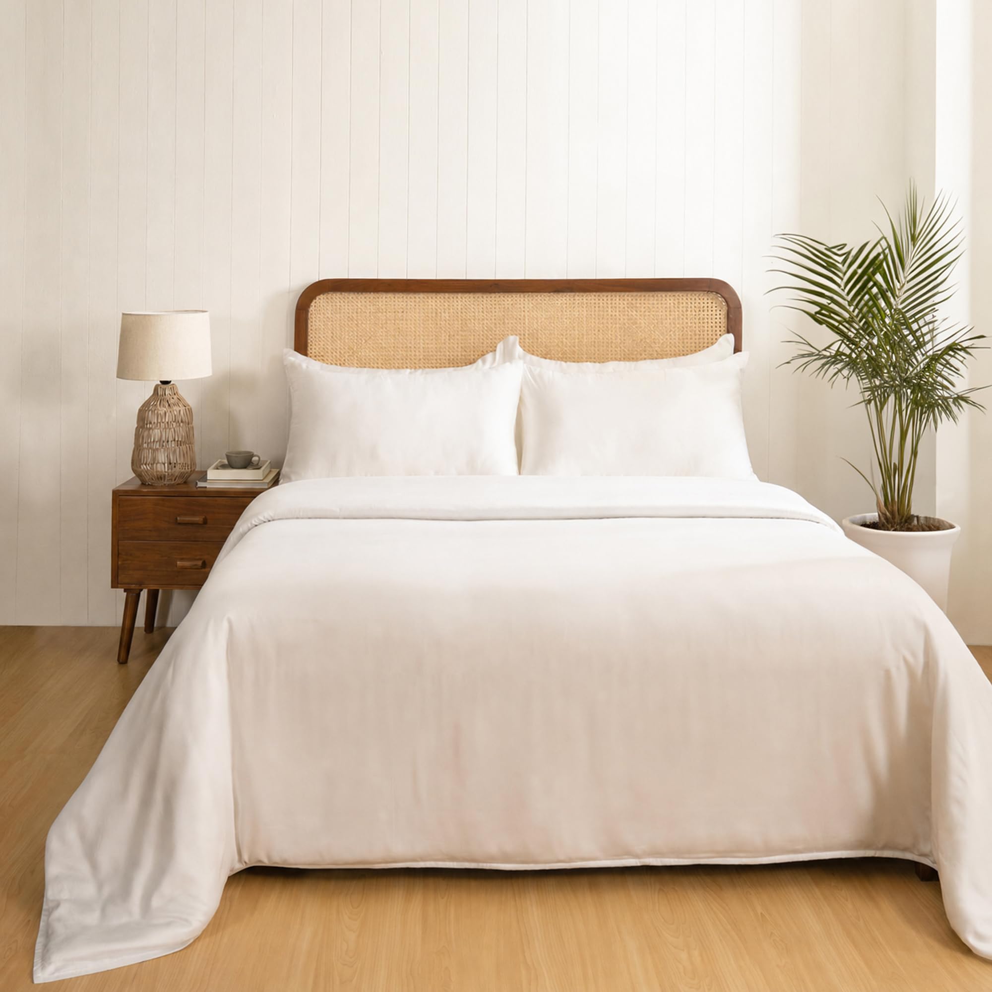 maspar 100% Tencel Super Soft King Size Duvet Cover with 2 Pillow Case - 400 TC-image-30