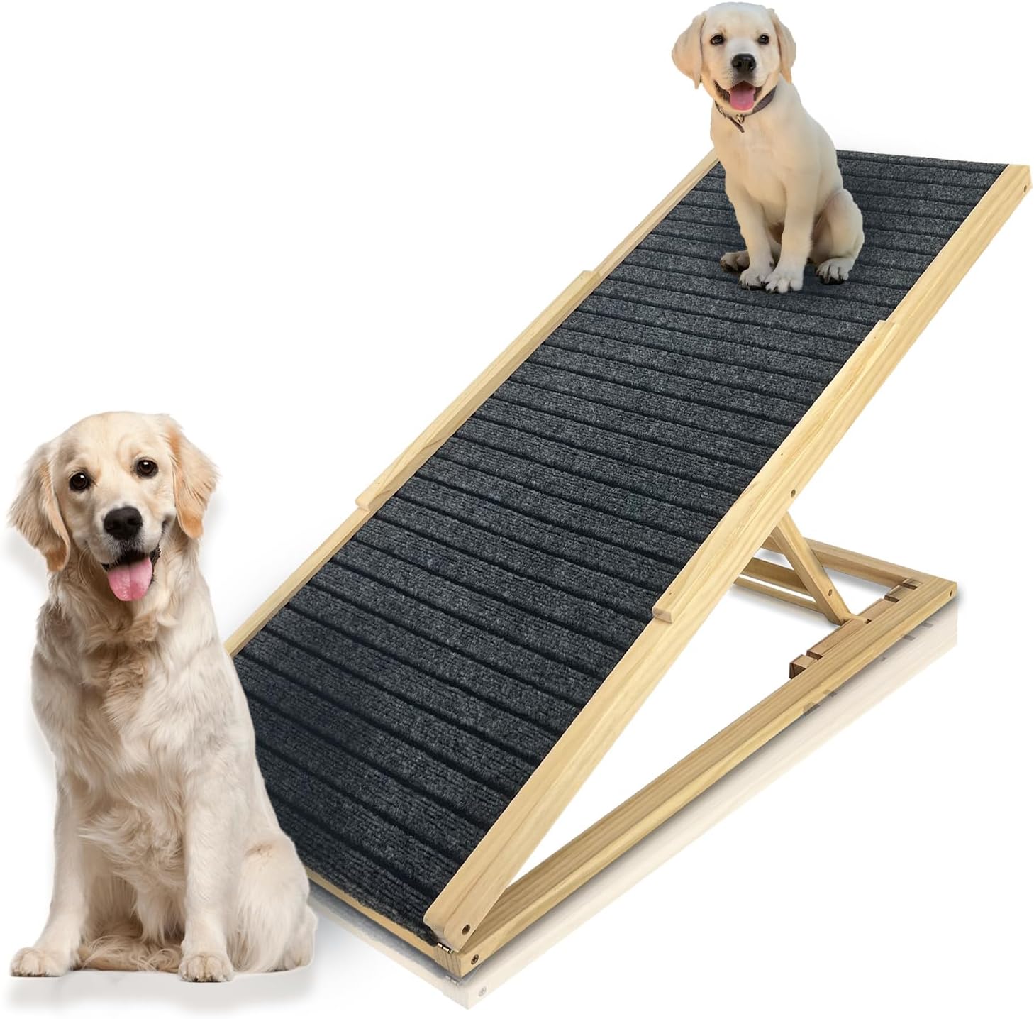 Uniepoch Dog Ramp for Bed Extra Wide Excellent Traction, Pet Ramp for Small