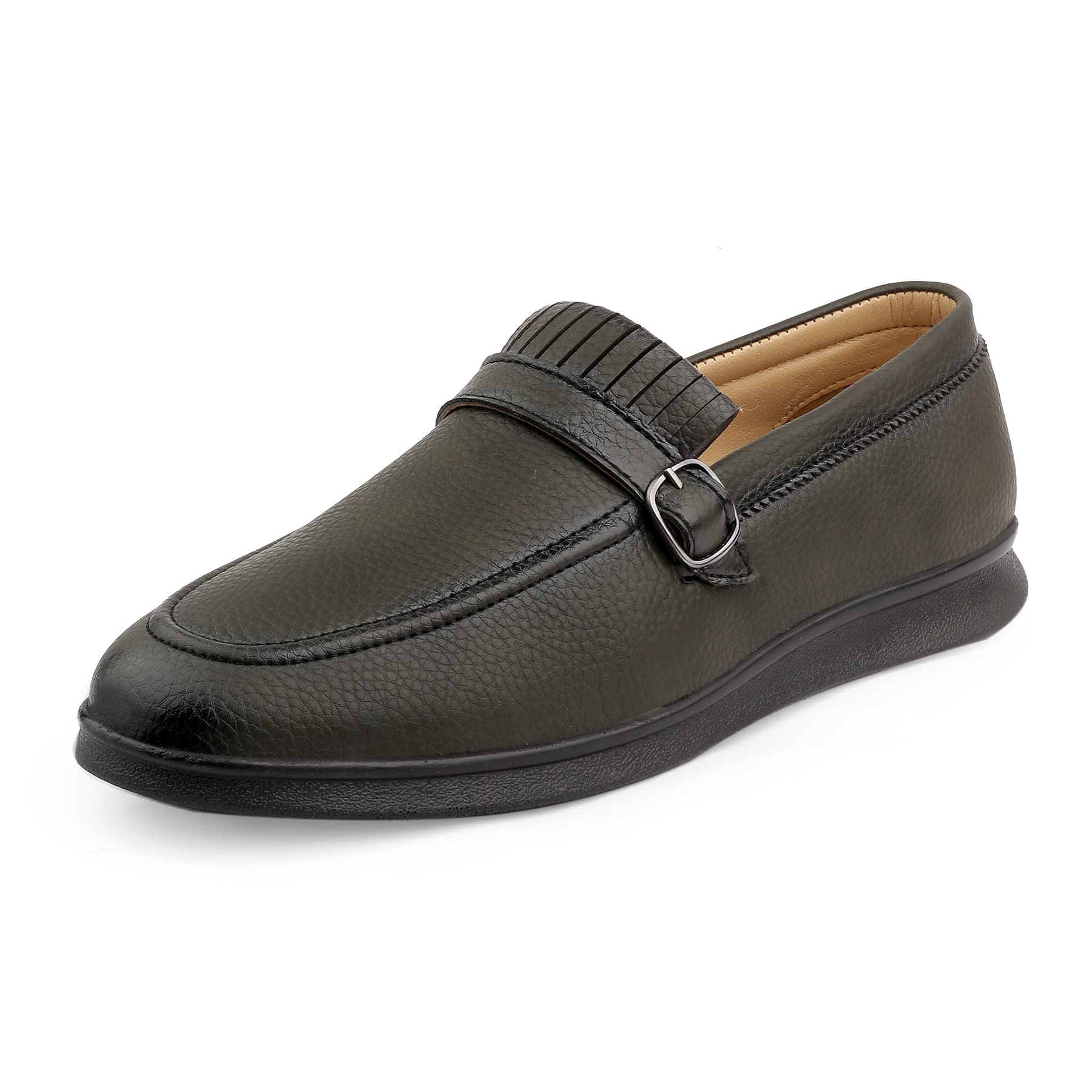 Bacca Bucci Rome Dress Loafer Moccasins Driving Shoes for Men | Rubber Outsole | Light Weight Olive (B0BDVS9BW6) Amazon Price History, Amazon Price Tracker