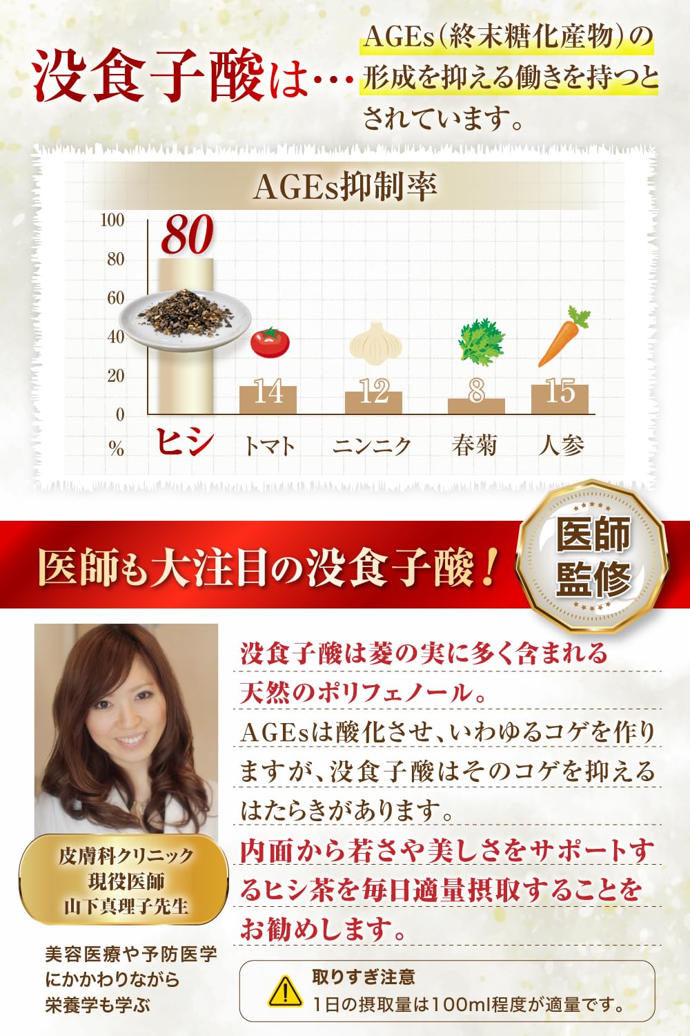 Amazon | 【医師監修】 ヒシ茶 ひし茶 菱茶 【無農薬100%x
