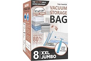 8 Pack XXL Jumbo Vacuum Storage Bags