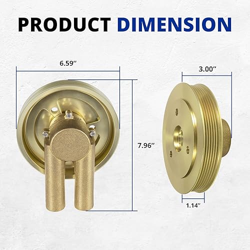 Miniatura 7 de 212145993862482  3812693 Bomba de agua marina montada en manivela para motores Volvo Penta 4.35.05.7