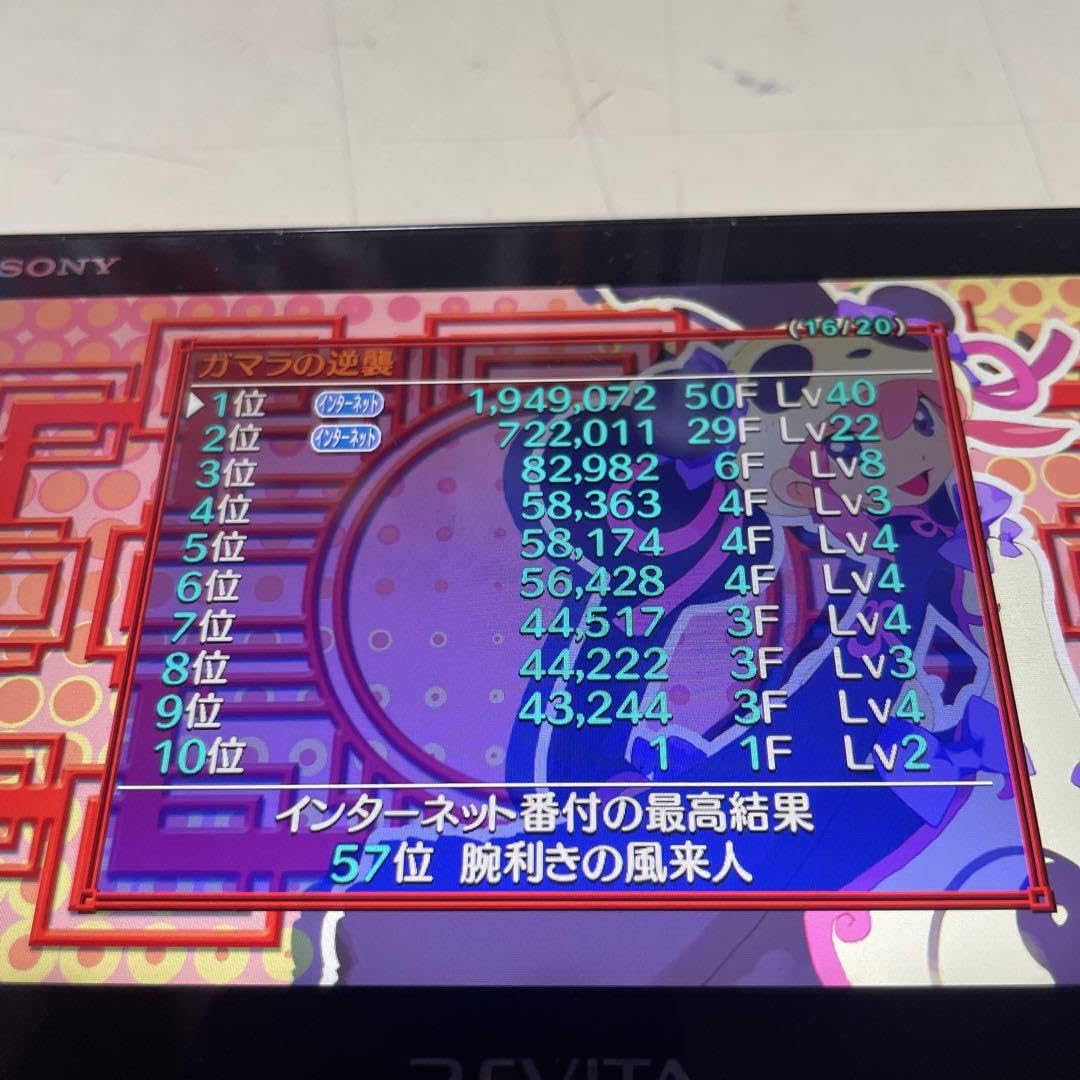 風来のシレン5plus発売記念ハイスコアキャンペーン上位1000名限定景品