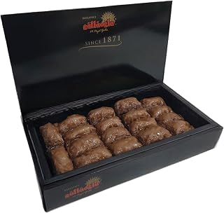 Gulluoglu Dubai Chocolate Pistachio Baklava, 28 pieces (2.2lb - 1000gr), daily fresh shipment from Istanbul/Turkey
