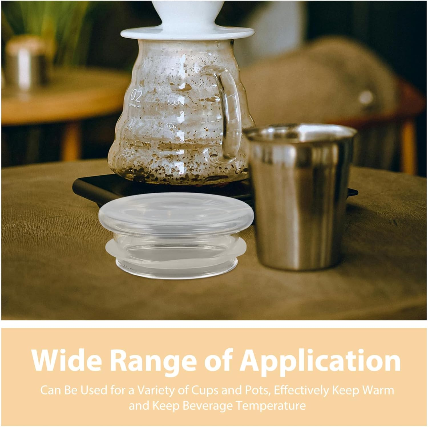 Ciieeo 2pcs Glass Pitcher Lids Portable Water Kettle Versatile Teapot Replacement Lids Convenient Water Jug Caps for Insulation and Durability