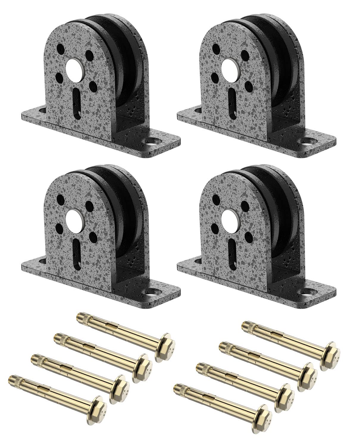 Bloque de polea individual, poleas de elevación silenciosas de alta resistencia, poleas de montaje en pared/techo, carga de 300 kg, accesorios de gimnasio en casa para levantar pesas (4)