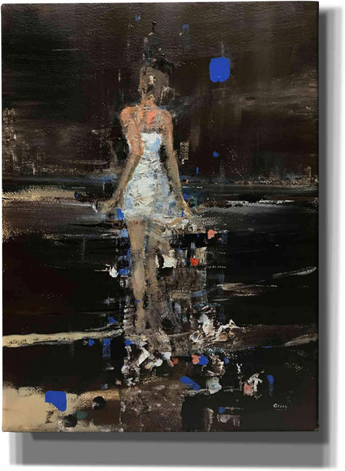 Epic Graffiti 'Raining' by Oscar Alvarez Pardo, Canvas Wall Art, 12"x16"