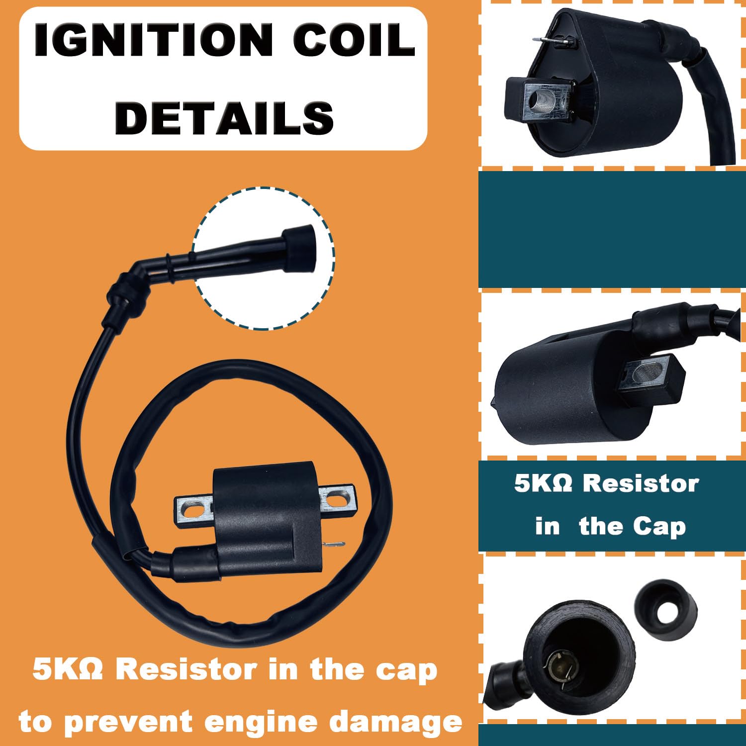 Ignition Coil with Spark Plug Boot Cap for Yamaha Road Star 2002 2003 Ignition Coil with Spark Plug Boot Cap for Yamaha Road Star 2002 2003