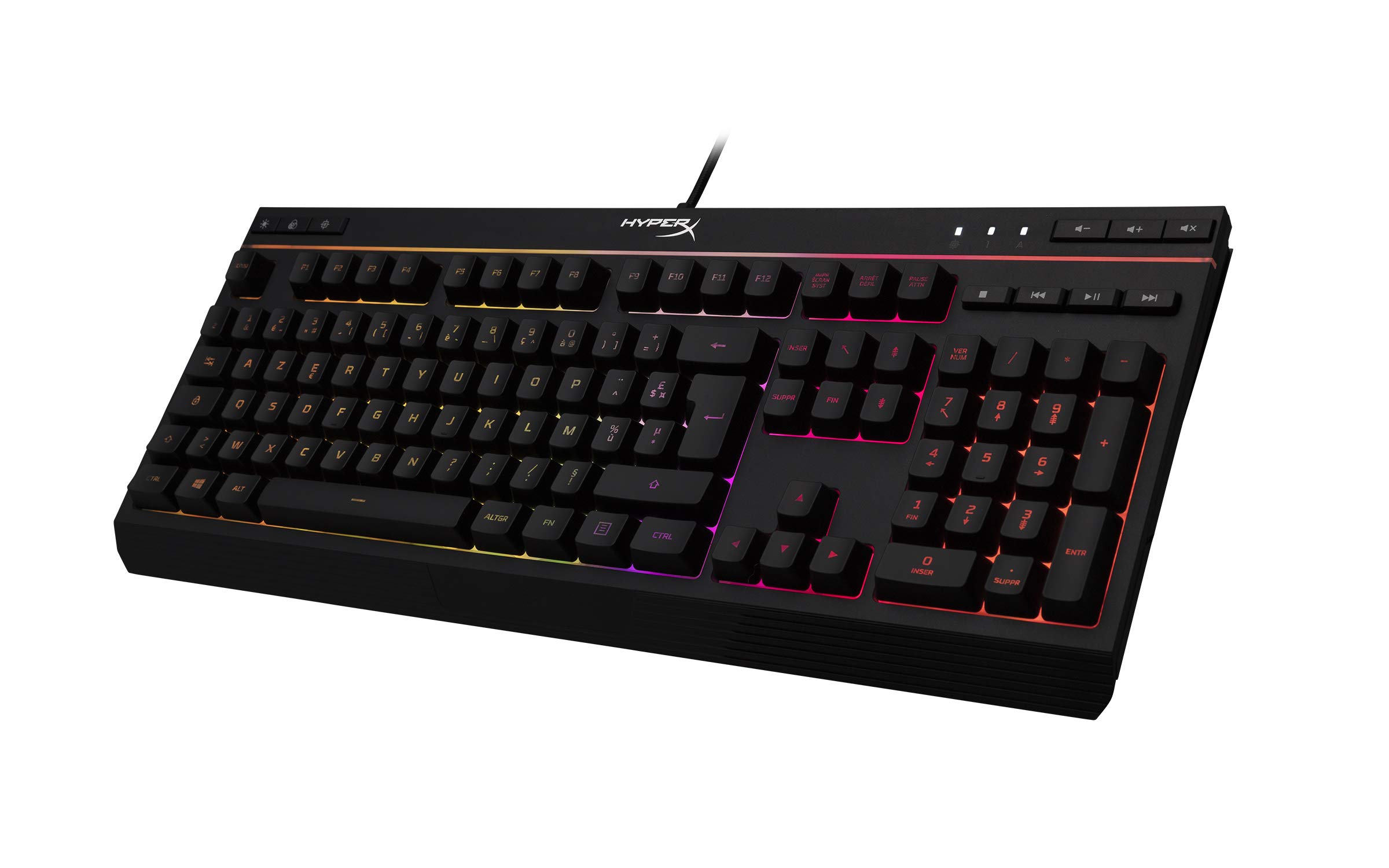 HyperX Alloy Core RGB, Tastiera da Gaming Cablata, 6 Effetti di Luce e 3 Livelli di Luminosità, Telaio di Plastica Rinforzata, Tasti Morbidi e Silenziosi, Resistente all'Acqua, Blocco Tastiera, Nera
