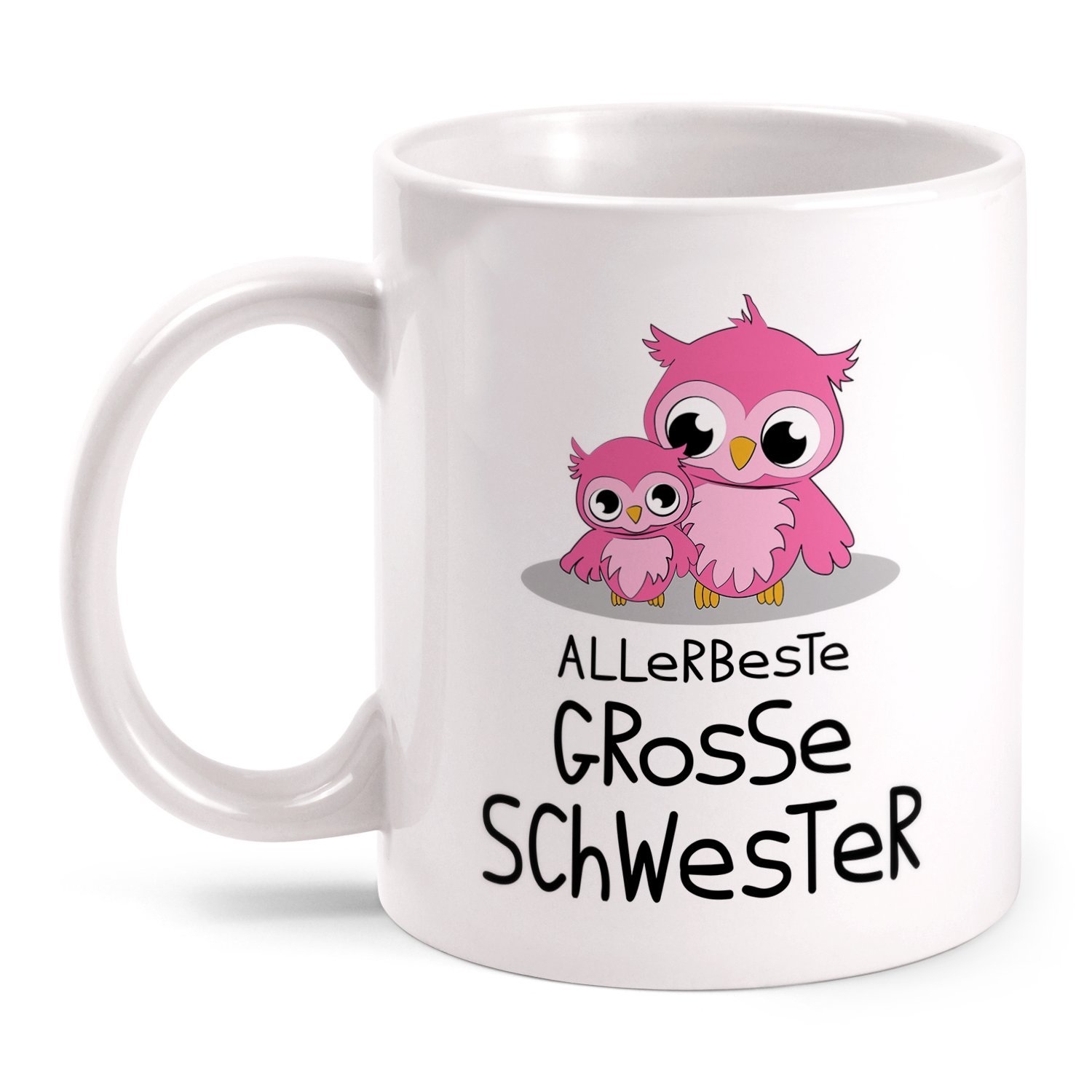 Fashionalarm Taza Con Texto En Alemán "Allerbeste Große Schwester Bedruckt Beidseitig Mit Motiv | Divertida Idea De Regalo Para Hermanos, Cumpleaños Y