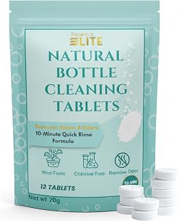 24 Effervescent Water Bottle Cleaning Tablets | Tumbler Cleaning Tablets | Deodorizes & Removes Stains on Stainless Steel, Tumblers, Baby & Sports bottles