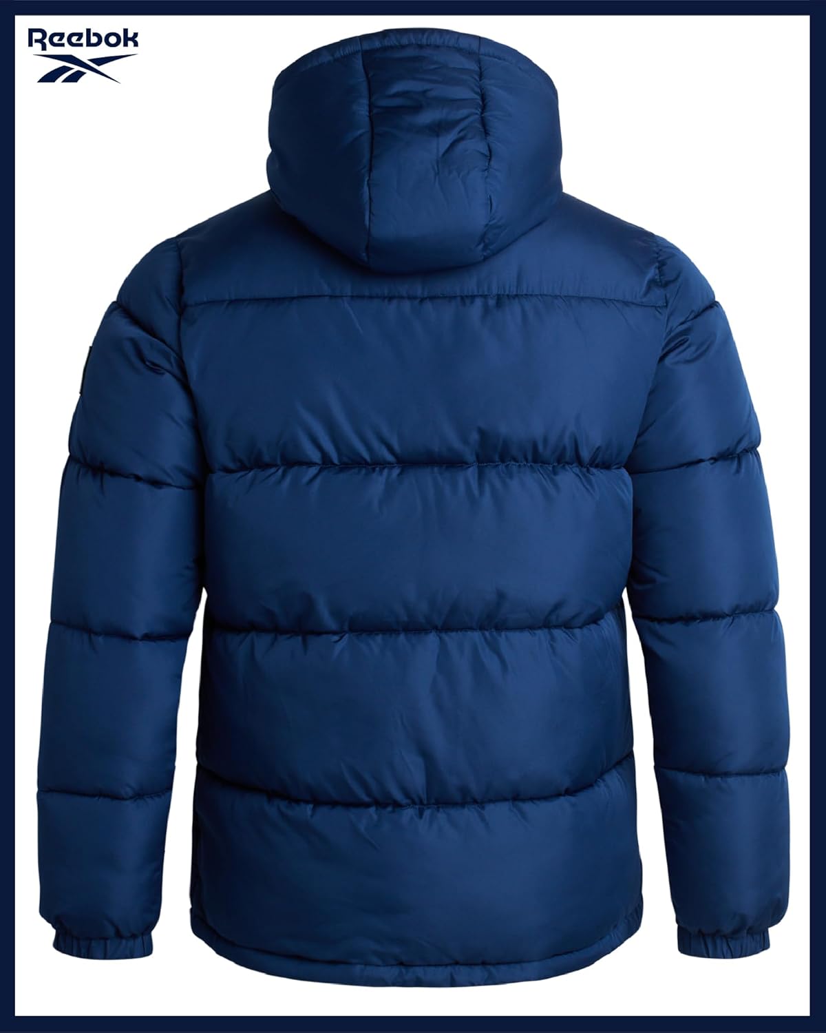 Reebok Mens Winter Jacket - Heavyweight Insulated Mens Winter Coat - Wind Water Resistant Quilted Puffer Jackets for Men - Image 6