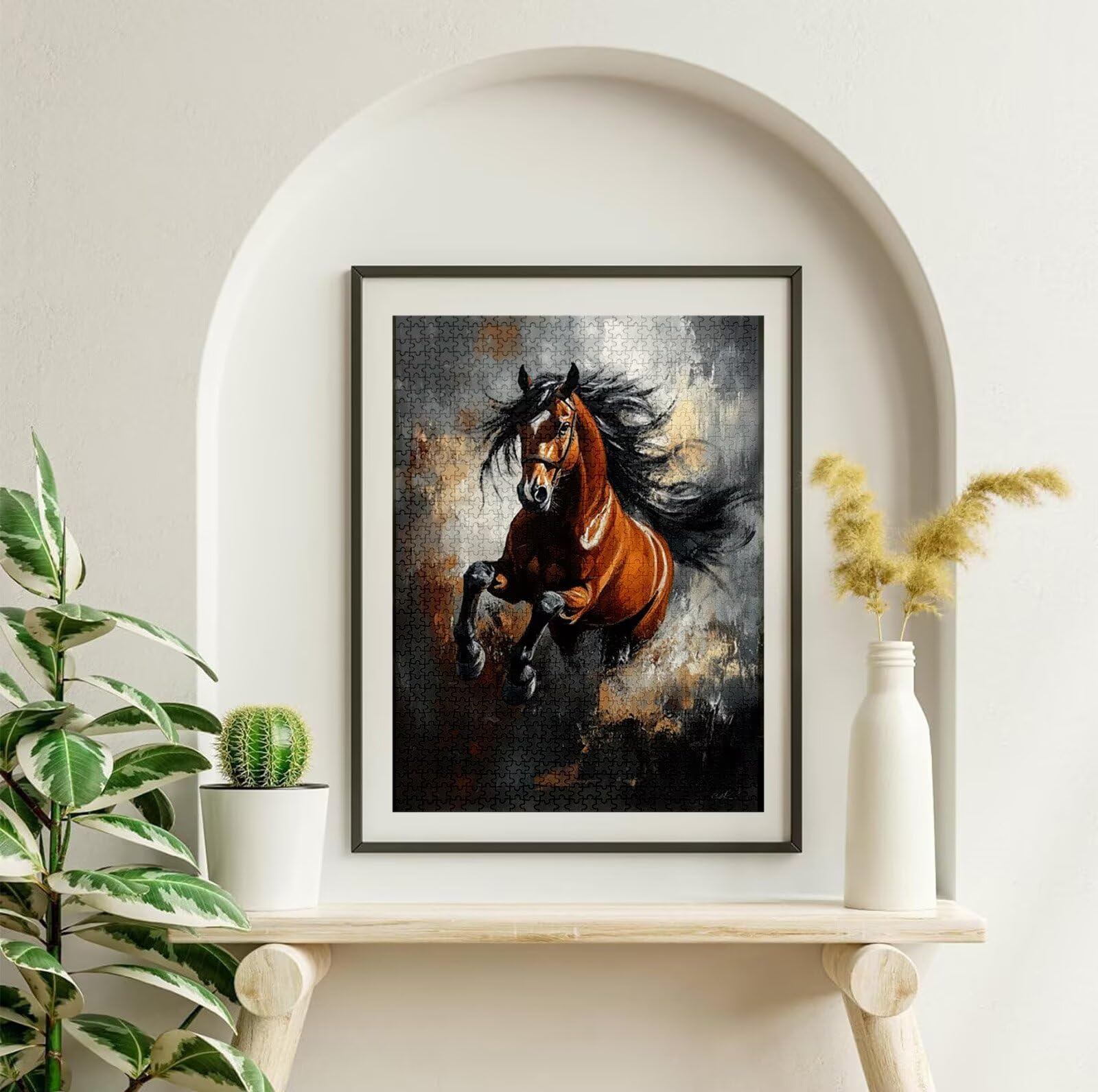 Puzzle 1500 Piezas Caballo, Puzzle Animal con Caja para Adultos, 87x57 cm, DIY 1500 Piezas Rompecabezas Madera para Adultos, Rompecabezas Desafiante para Decoracion Hogar y Pared, Regalo Mujer H-915