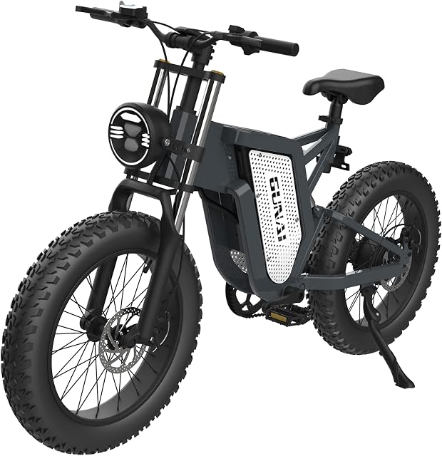 KELKART Fat Tire Electric Bike, 20x4.0 Inch Electric Mountain Bike with 48V 25AH Removable Li-Ion Battery and Shimano 7 Speed Shifter for Adults.
