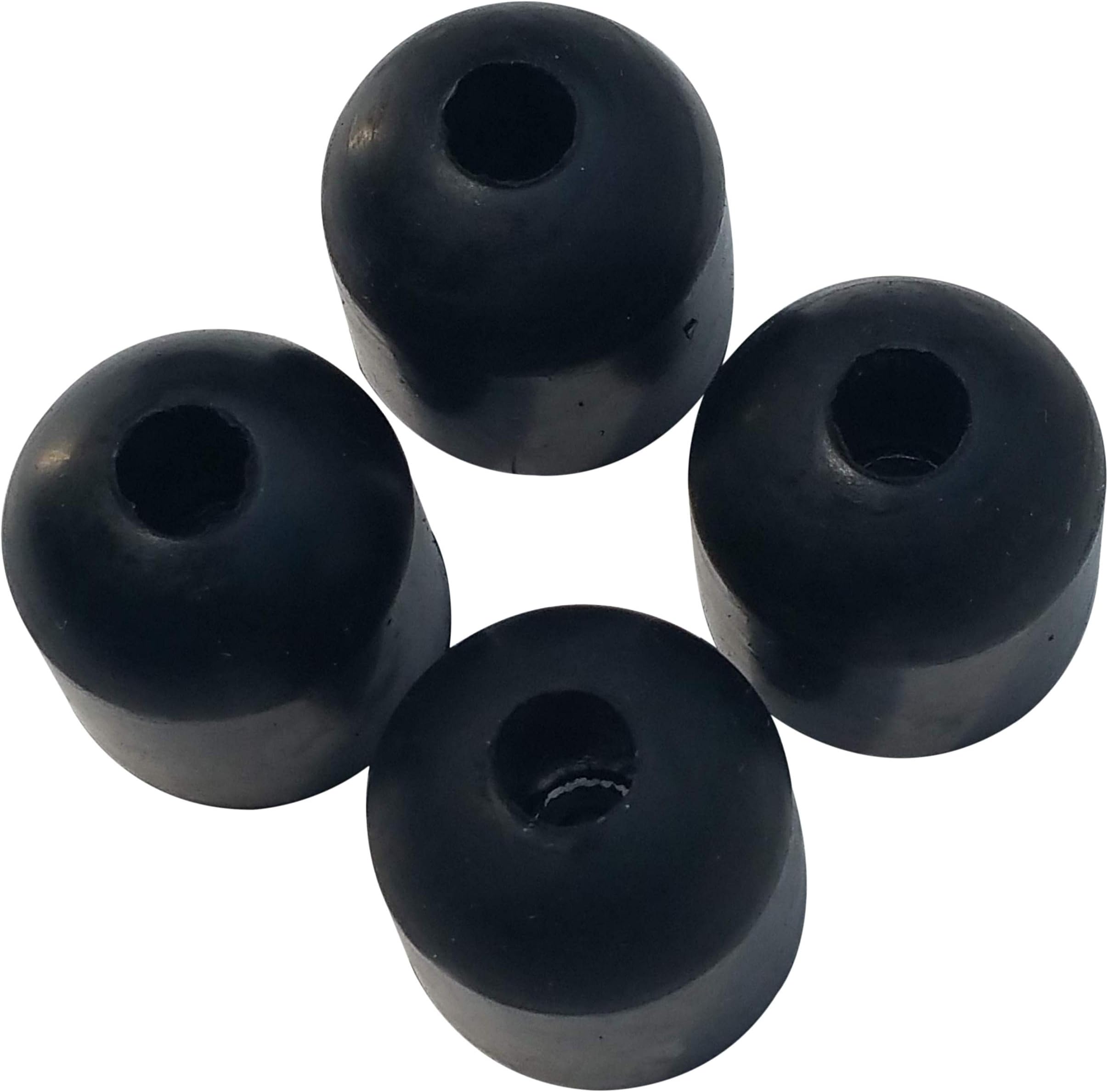 (4 Pack) Rubber Screw On Bumpers - Shed Doors, Sliding Door & Cabinets