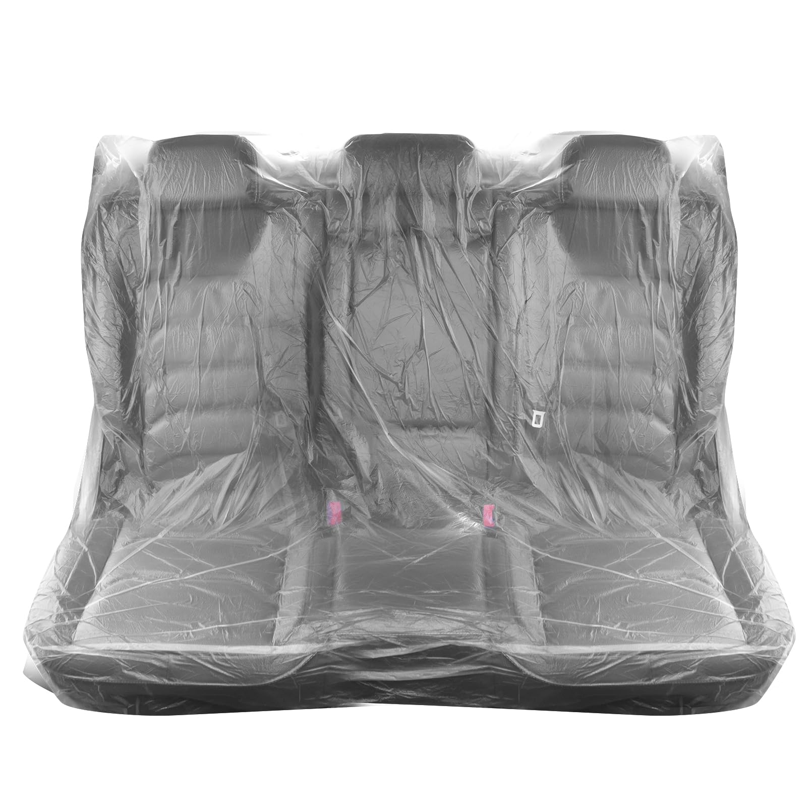 10 fundas de plástico para asientos traseros de coche, fundas desechables universales para proporcionar protección temporal contra el polvo y el agua, fundas de asiento desechables para