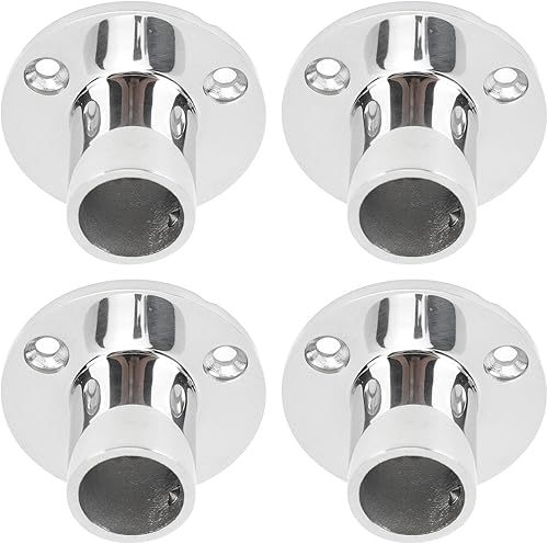 Miniatura 6 de banapoy 4 unidades, base de barandilla de mano para barco, barandilla de mano de acero inoxidable 316 de 90 grados, accesorios marinos, base redonda