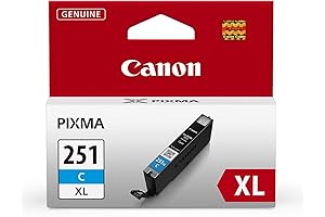 Canon 251 XL Printer Ink Cartridges - Compatible with iP7220, iX6820, MG5420,...