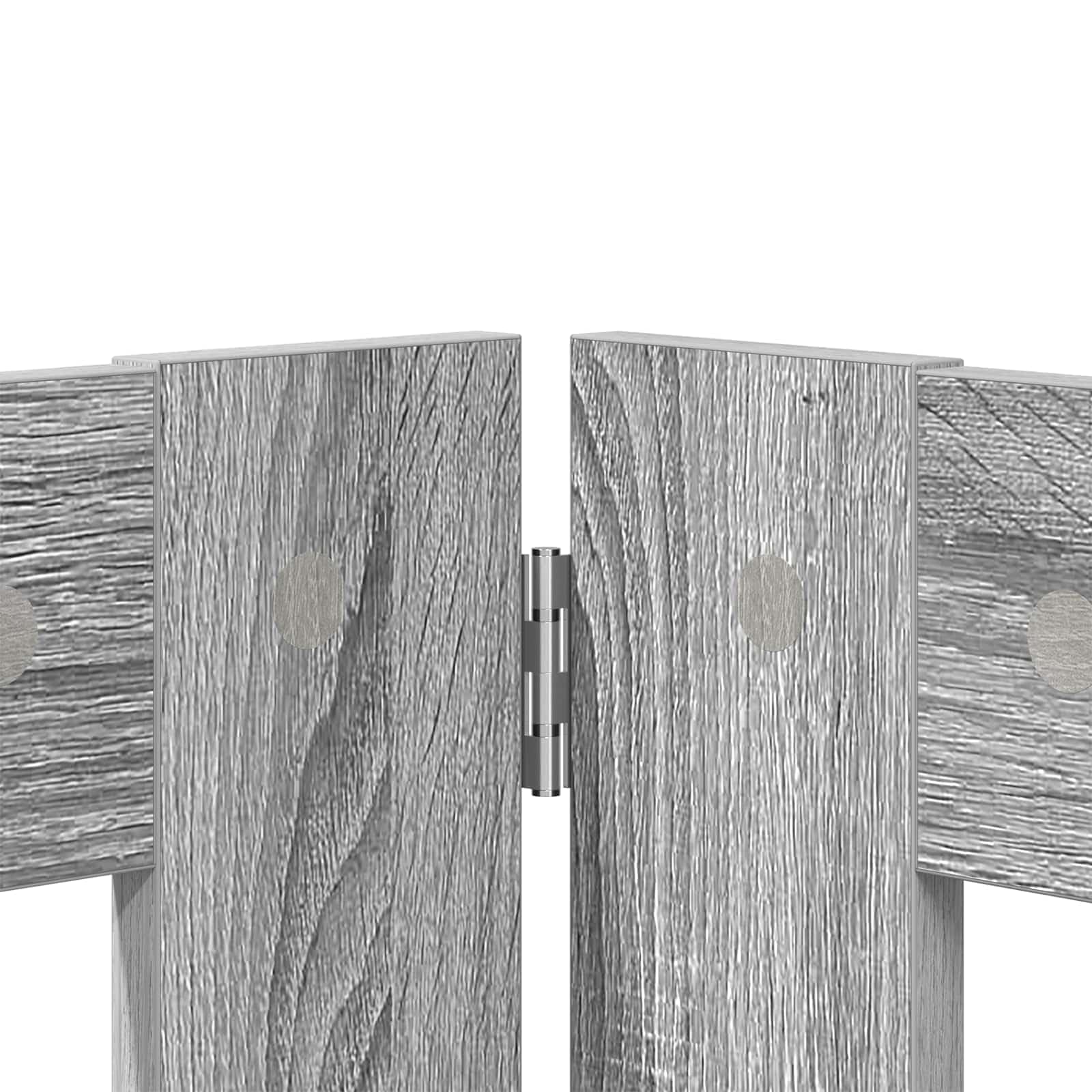 Perrera plegable para perros con 6 soportes, color gris, metal Sonoma, 482 cm, plegable para interior, flexible, protección y seguridad para cachorros y perros