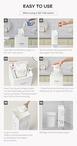 Miniatura 4 de ROICHEN MINEW YOGURT MAKER, YOGURT CASERO, HECHO EN COREA, NO ELÉCTRICO, FÁCIL HACER YOGURT