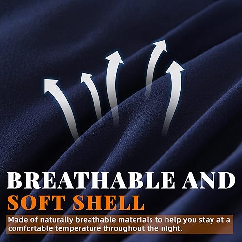 Miniatura 5 de Cosybay - Edredón con relleno alternativo y acolchado suave, para todas las estaciones, relleno de edredón con presillas en las esquinas, 102 x 90