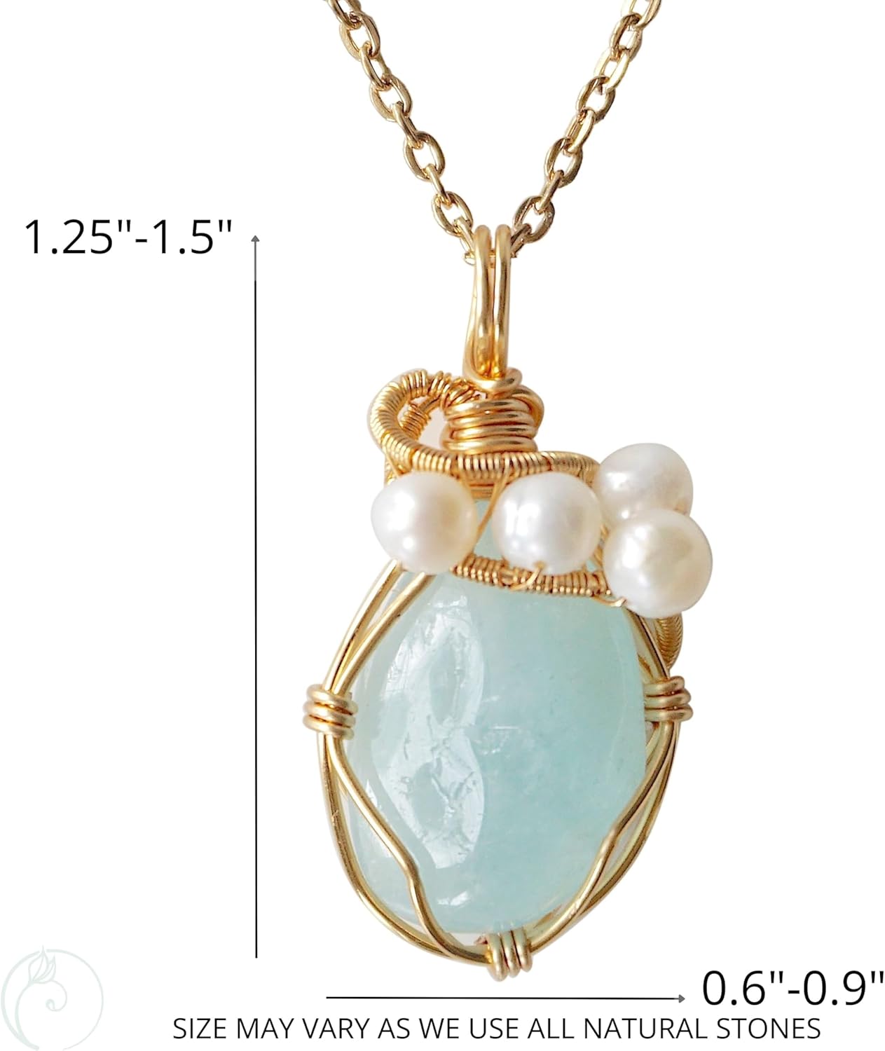 Women's Birthstone & Pearl Statement Crystal Necklace - Gold Plated