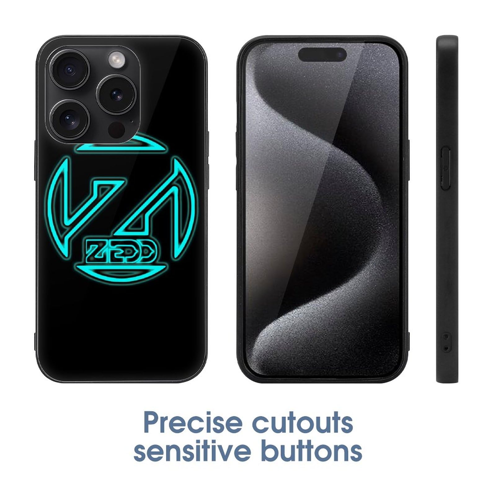 Amazon.co.jp: iPhone 15用カバー Zedd ゼッド LOGO TPU 保護ケース