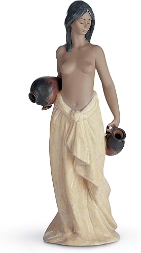 LLADRÓ Figura de niña de agua. Figura femenina desnuda de porcelana. disponible en Yaxa El Salvador