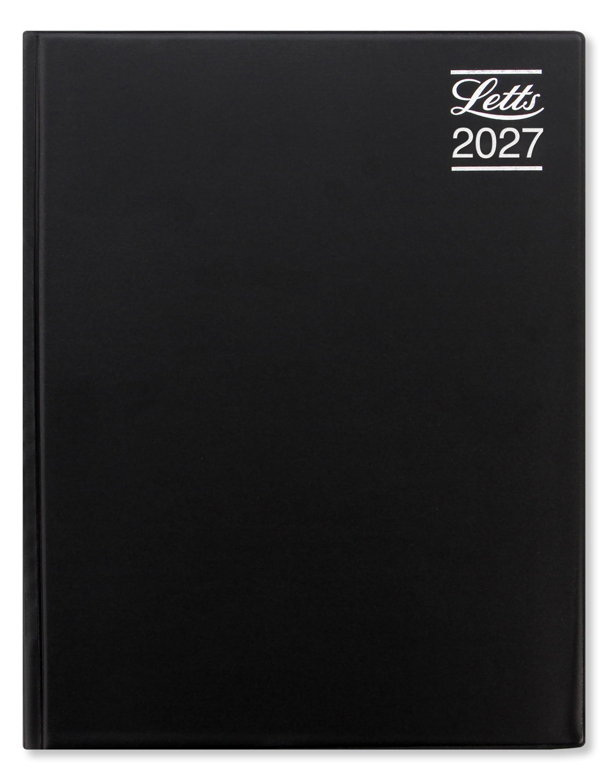 Letts of London Rhino A4 day to a page with appointments 2027 diary - Black 27-TR1ZABK
