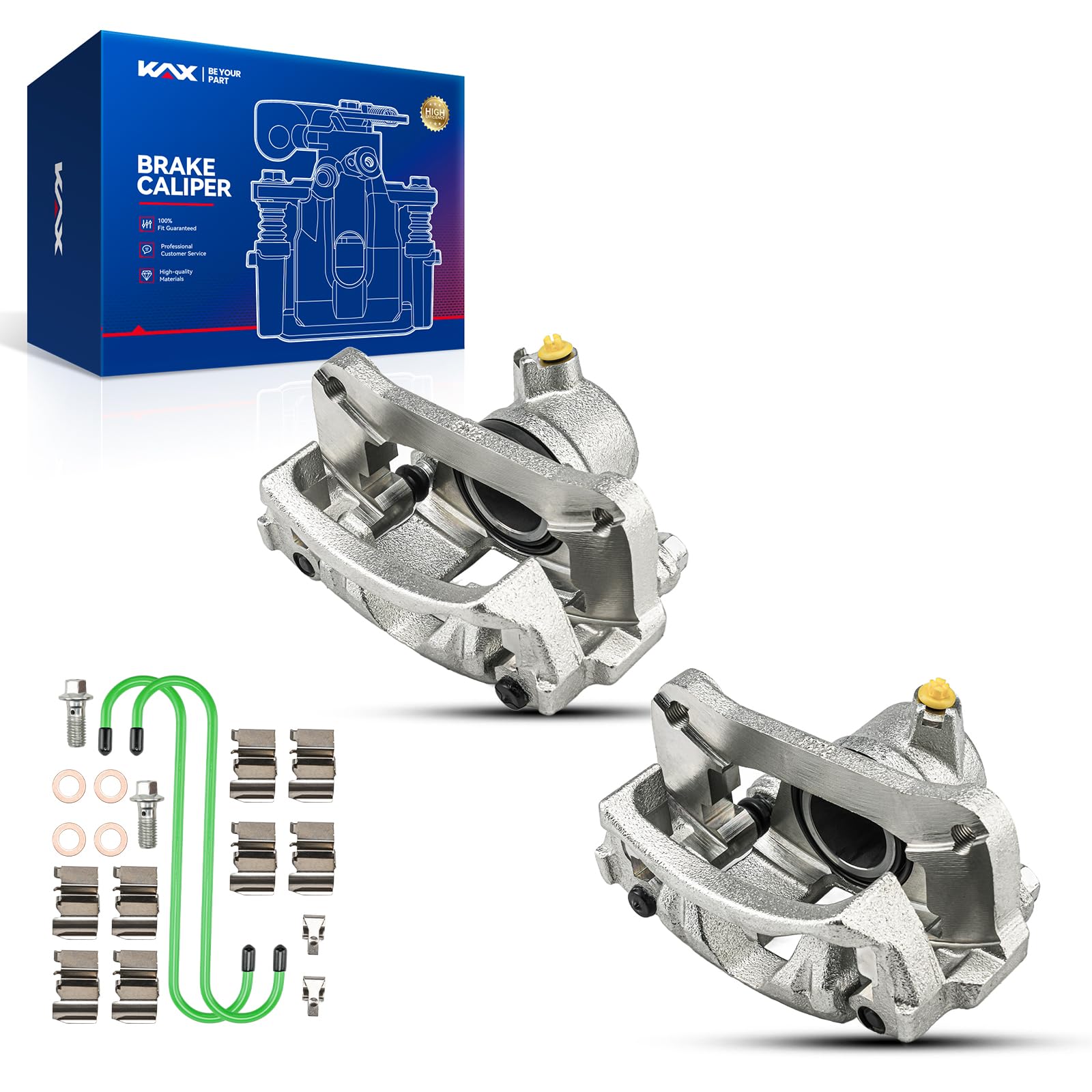KAX 19B2737+19B2736 Brake Caliper Compatible with Toyota Sequoia 2001 2002 2003 2004 2005 2006 2007, Rear Disc Brake Caliper