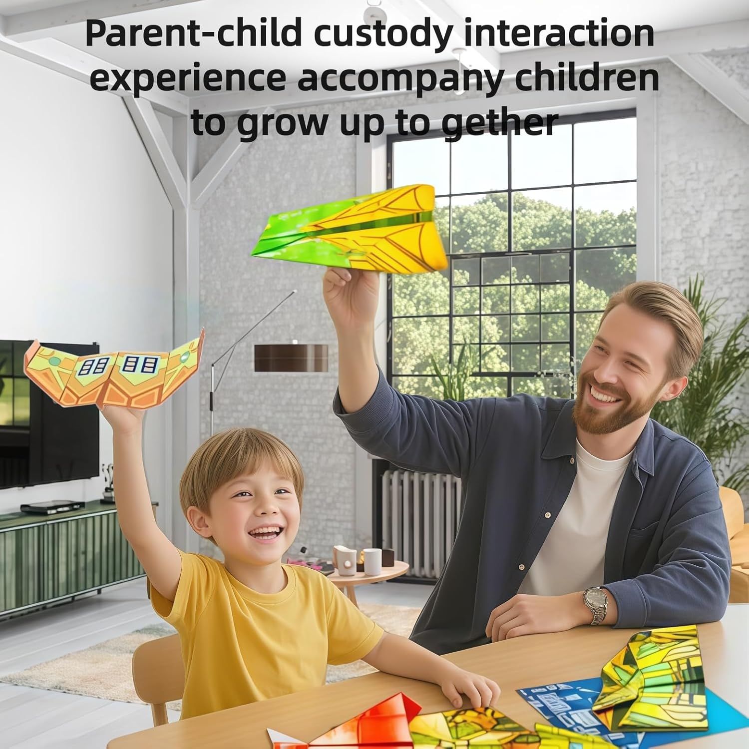 JUJOYYS 3 Difficulty Level Paper Airplane Kits with 36 Classic Designs 108 Sheets of Colorful Origami Paper,Crafts Origami Book Airplane Gifts for Kids Boys and Girls Ages 6-8,8-12