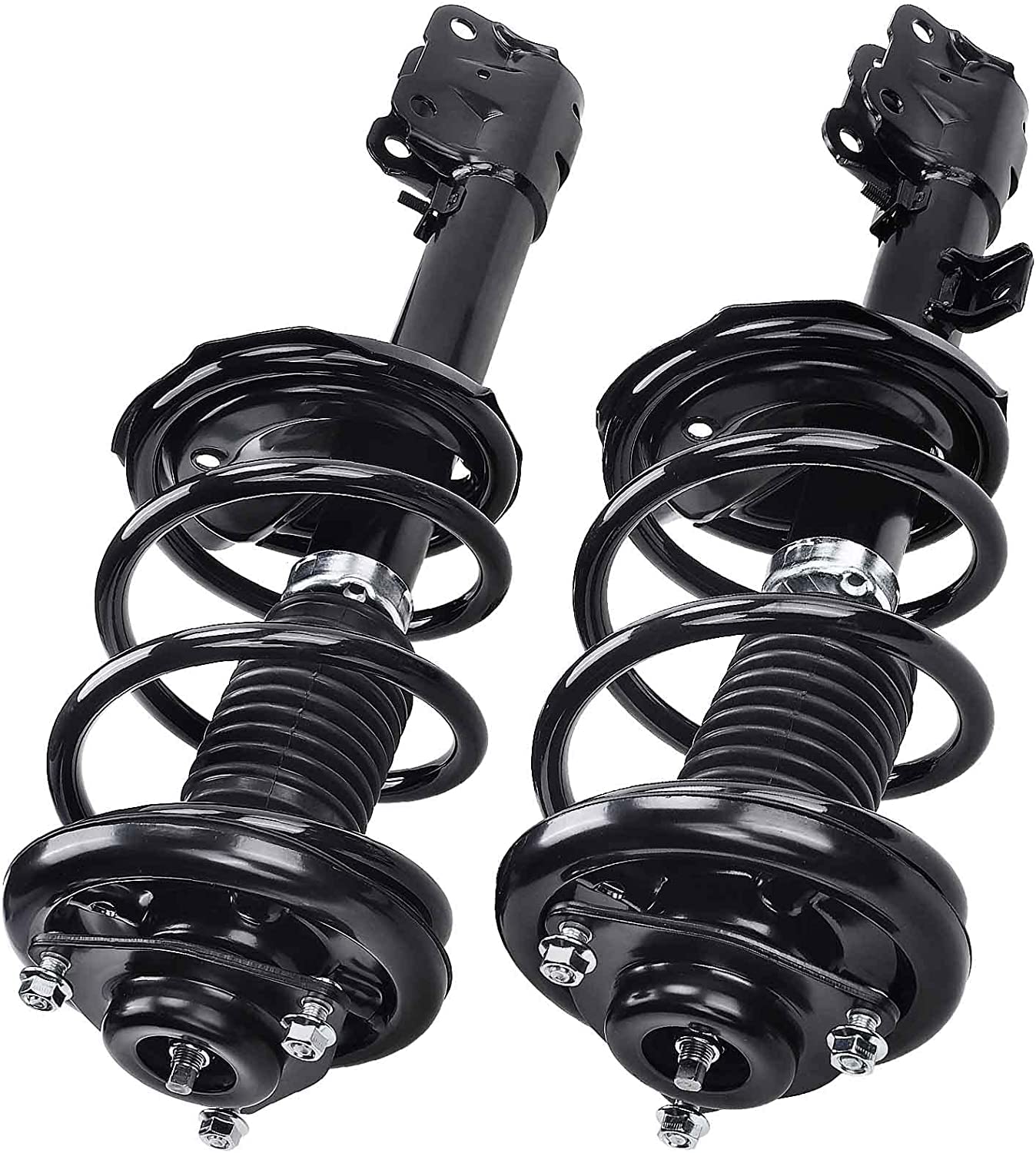 A-Premium Pair 2 Front Complete Suspension Strut & Coil Spring Assembly Compatible with Mitsubishi Outlander 2008-2013 Replace# 172437 172438