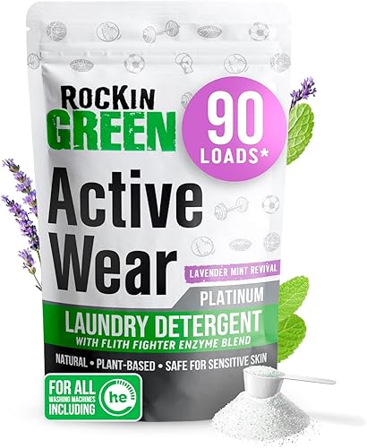 Miniatura 10 de Detergente para ropa Rockin' Green, Detergente en polvo para ropa a base de plantas, Detergente para ropa totalmente natural, Combate el olor vegano