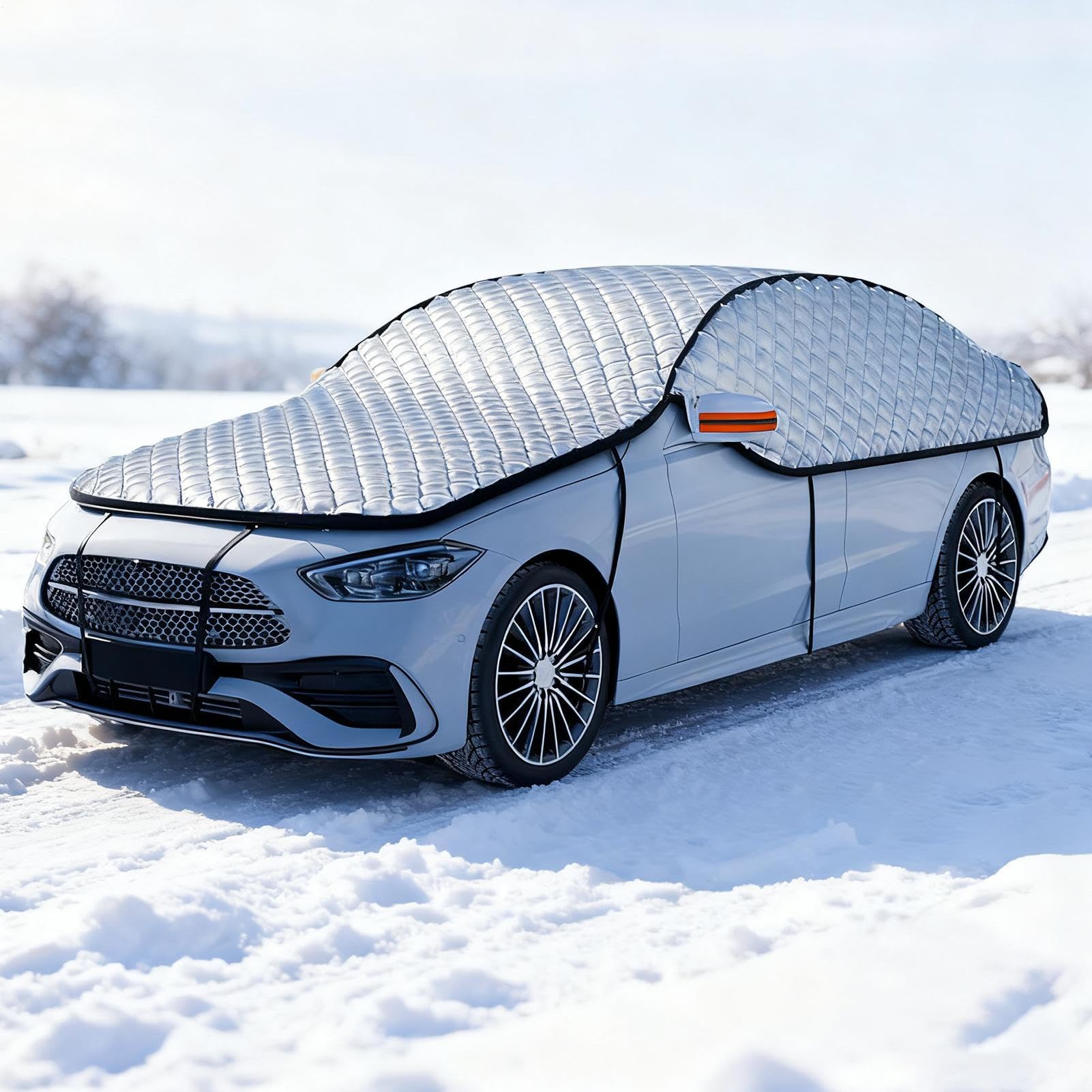 Copertura Per Parabrezza Contro La Neve Protezione Impermeabile | Copertura Completa Invernale Per Auto Antigelo Per Inverno Per Camion E Furgoni Per Viaggio Privacy E Parcheggio