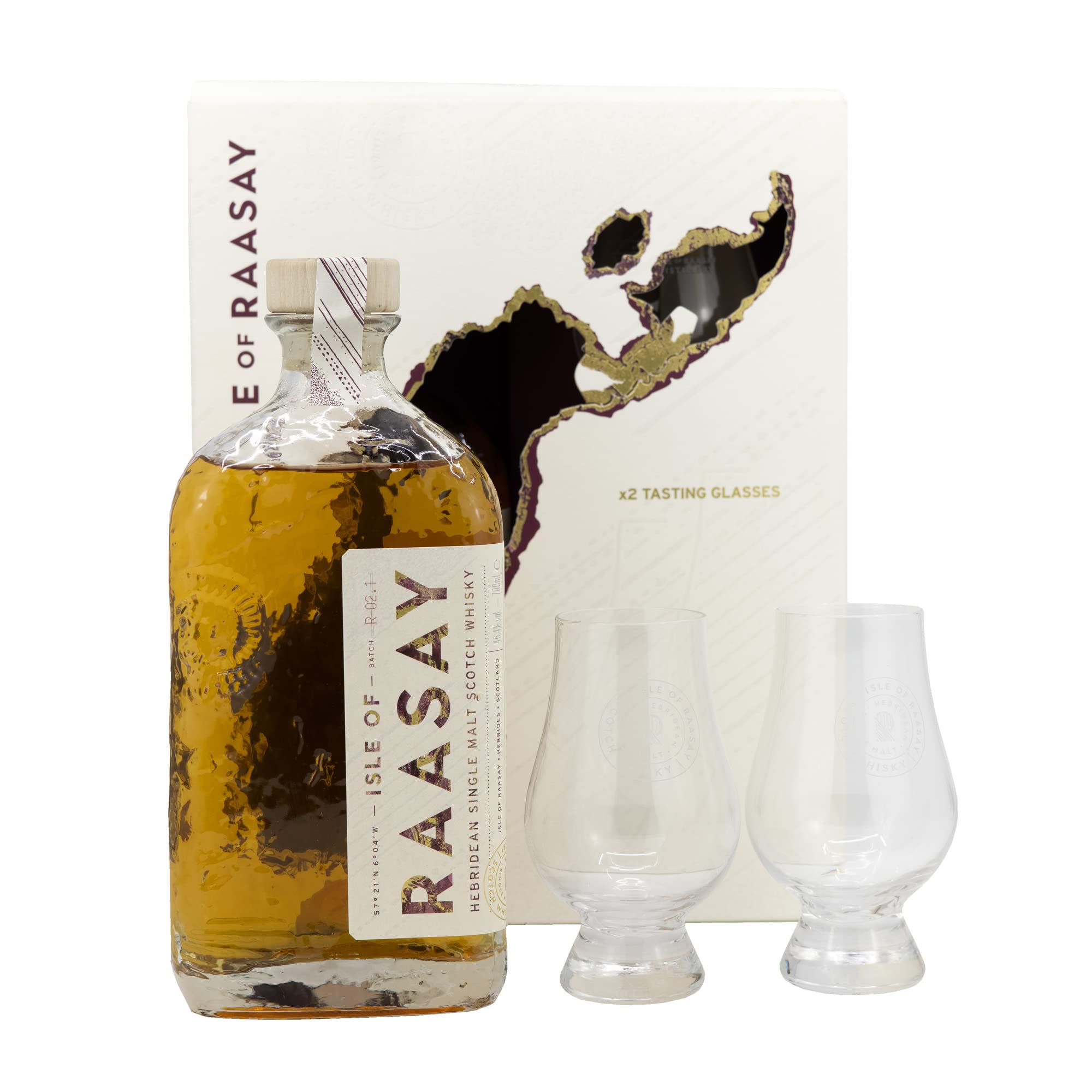 Isle of Raasay Whisky Gift Set | 46.4% ABV, 70 CL | Isle of Raasay