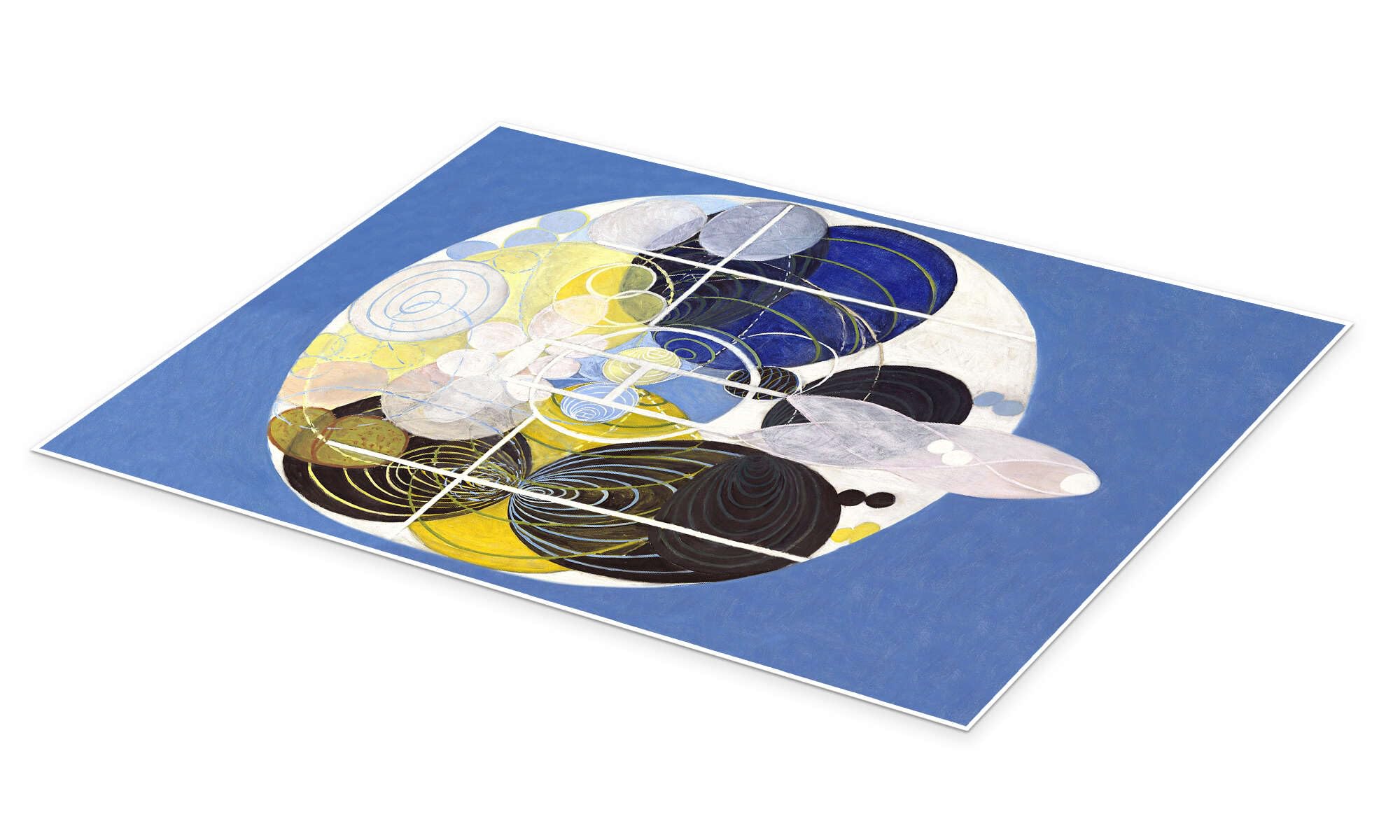 Posterlounge Le grandi immagini di figure, n. 5 Poster | 90 x 120 cm di Hilma af Klint Blu Quadri Decorazione per pareti