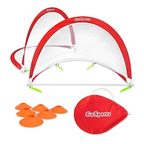 GoSports Portable Pop-Up Soccer Goals for Backyard
