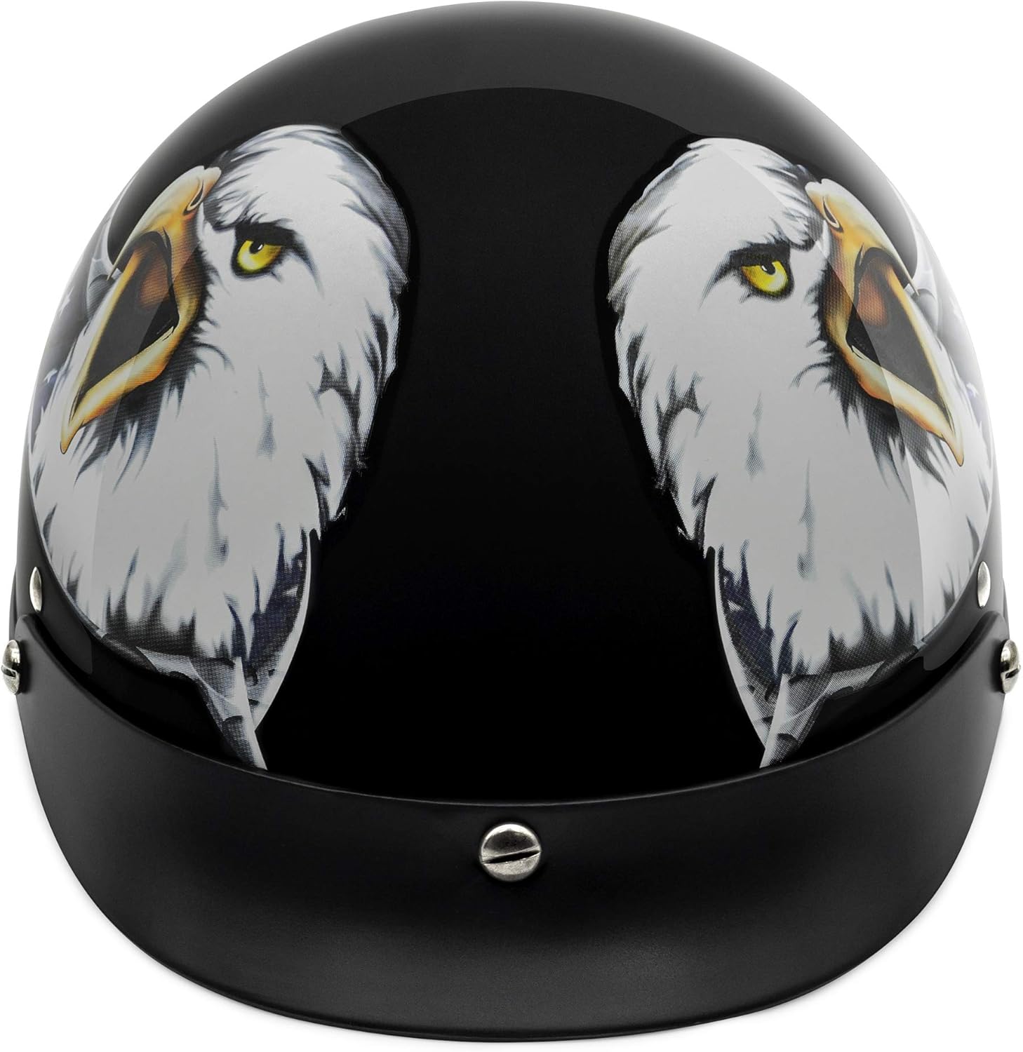 VCAN Cruiser Patriotic Eagle USA Graphics Motorcycle Half Helmet