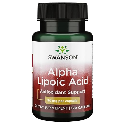 Swanson Alpha Lipoic Acid 50 Milligrams 120 Capsules