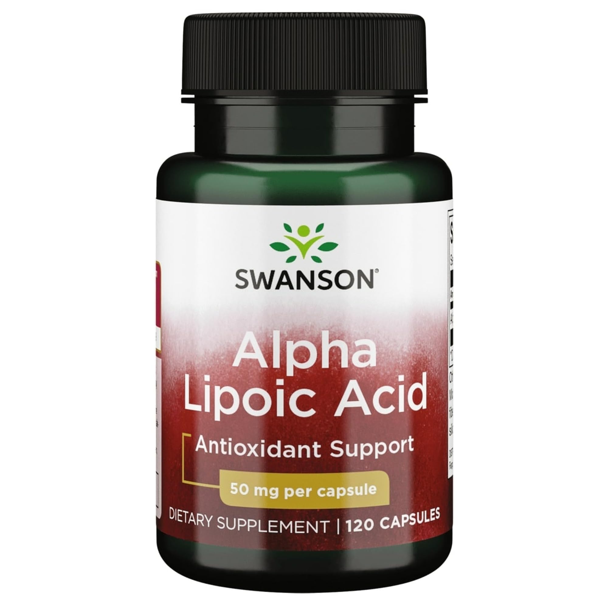 Swanson Alpha Lipoic Acid 50 mg for Cellular Energy, 120 Capsules 120 Count (Pack of 1)
