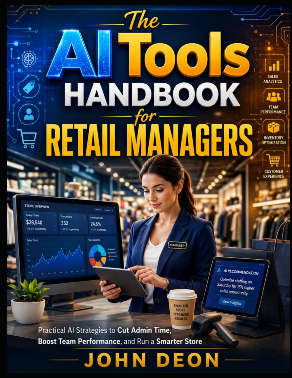 THE AI TOOLS HANDBOOK FOR RETAIL MANAGERS: Practical AI Strategies to Cut Admin Time, Boost Team Performance, and Run a Smarter Store (AI Workflows for Professionals)