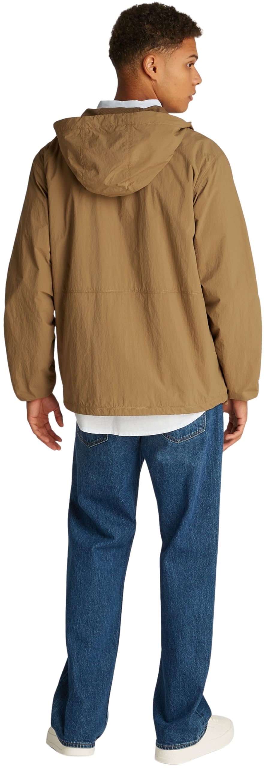 Tommy Jeans Herren Windbreaker Jacke Chicago mit Kapuze, Braun (Vintage Camel), XL – Ansicht 2