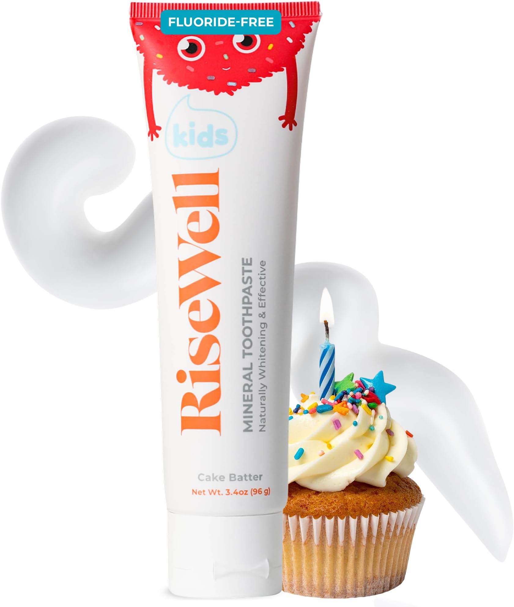Kids Hydroxyapatite Toothpaste Fluoride Free - Cake Batter, 3.4oz