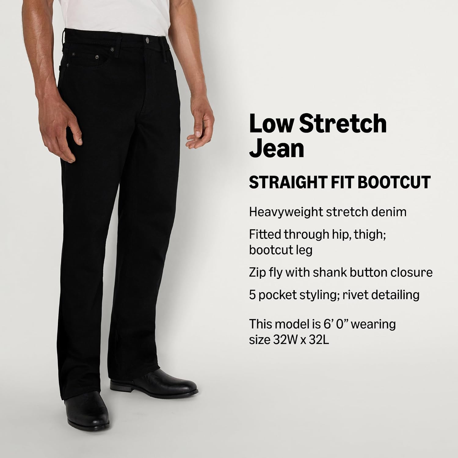 Amazon Essentials Men's Low Stretch Straight-Fit Bootcut Jeans - Image 4