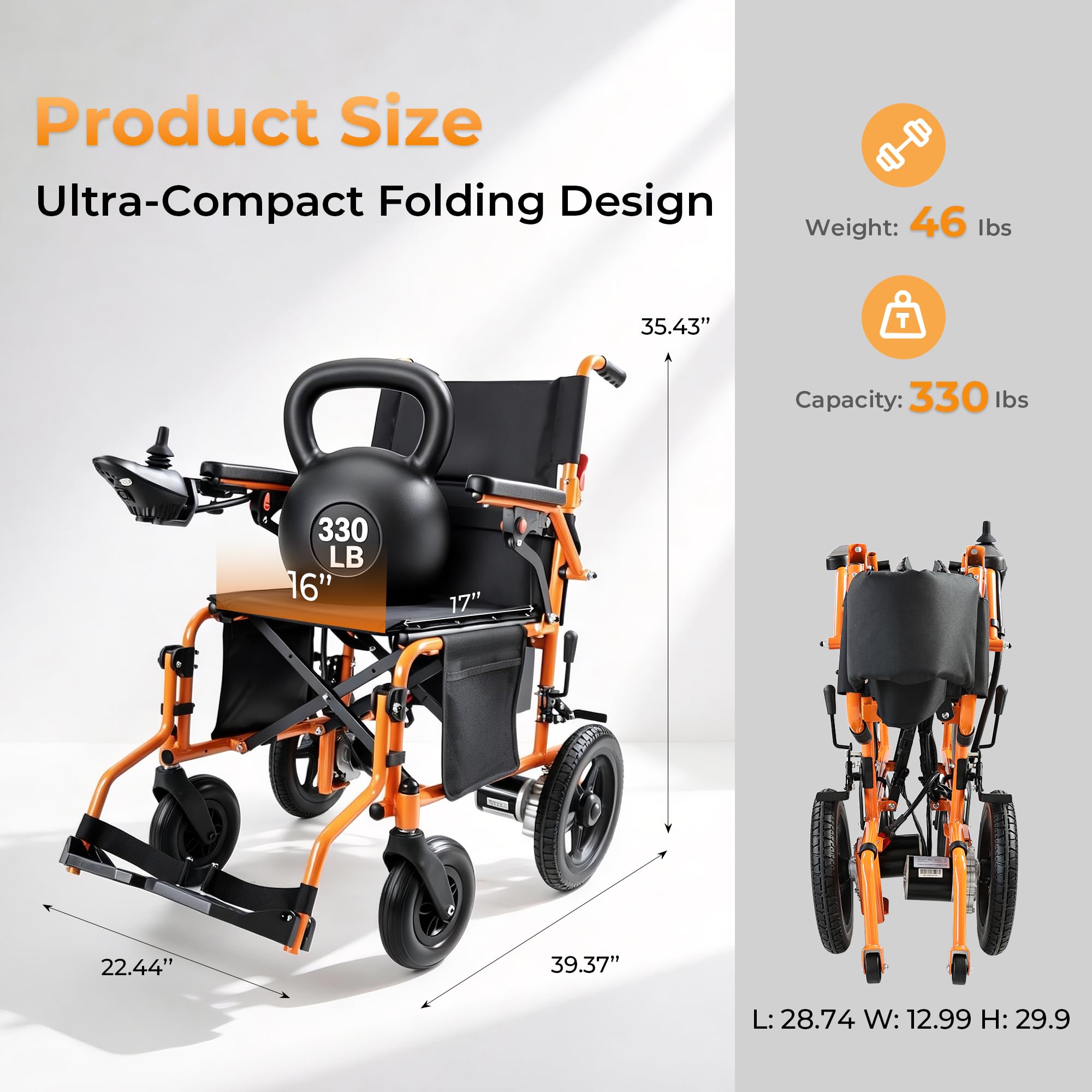 Amazon.com: Zygenair Electric Wheelchair for Adults, Lightweight