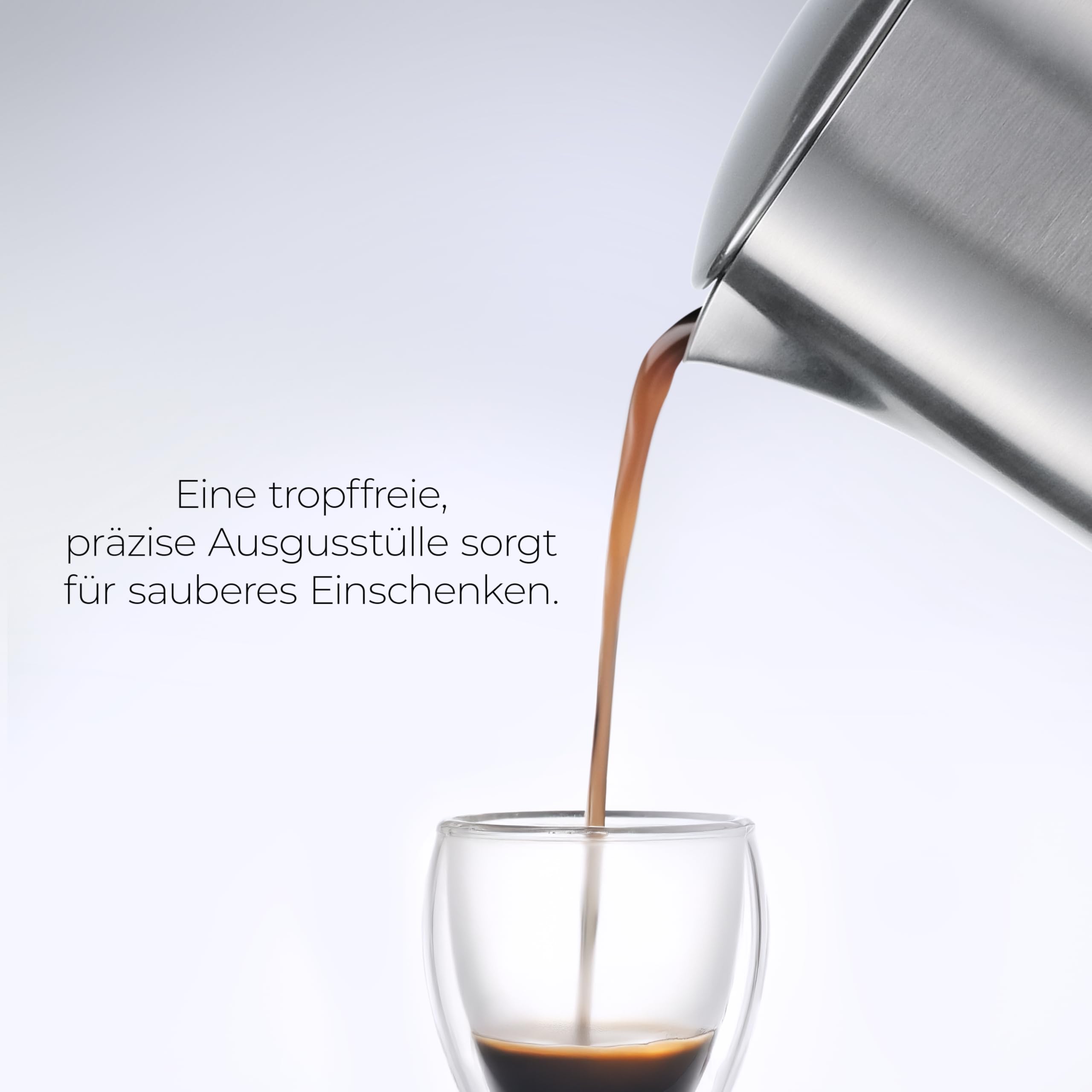 NEVO Espressokocher Induktion Edelstahl | 6 Tassen (300ml), BPA-frei & Nachhaltig | Für alle Herdarten & Camping, Spülmaschinengeeignet | Premium-Set Mokkakanne – Stilvoll für echte Kaffeeliebhaber