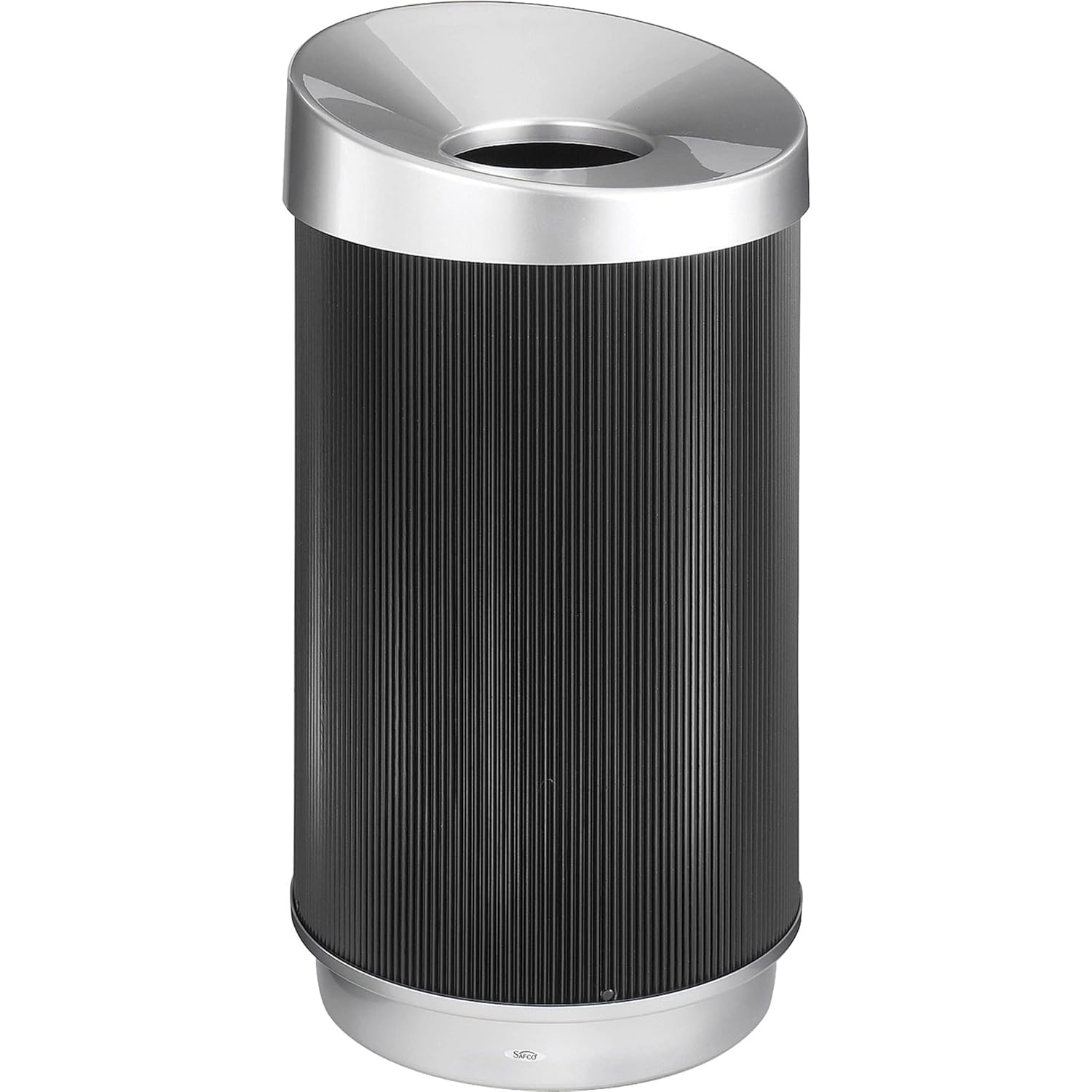 Safco Products At-Your-Disposal Trash Can 9790BL, Black, Impact and Water Resistant, 38 Gallon : Industrial & Scientific